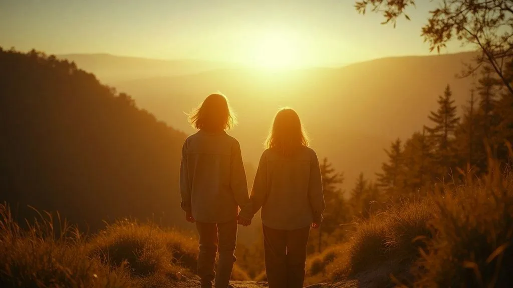 A serene landscape representing deep spiritual connection