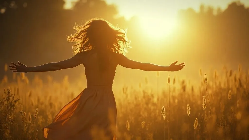 A serene landscape representing spiritual living and connection
